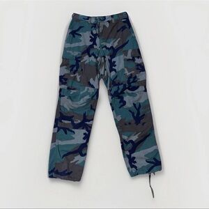 VTG Military 8415-01-084-1709 Woodland Camo Trousers Pants Size Small Regular